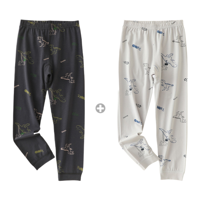 童装/睡衣拉架棉/宝宝睡衣/儿童莫代尔棉家居服/婴幼儿衣服分体白底实物图