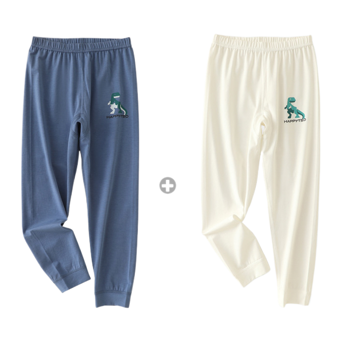童装/睡衣拉架棉/宝宝睡衣/儿童莫代尔棉家居服/婴幼儿衣服分体白底实物图