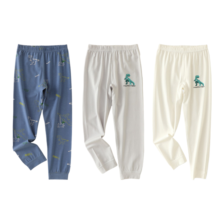 童装/睡衣拉架棉/宝宝睡衣/儿童莫代尔棉家居服/婴幼儿衣服分体白底实物图