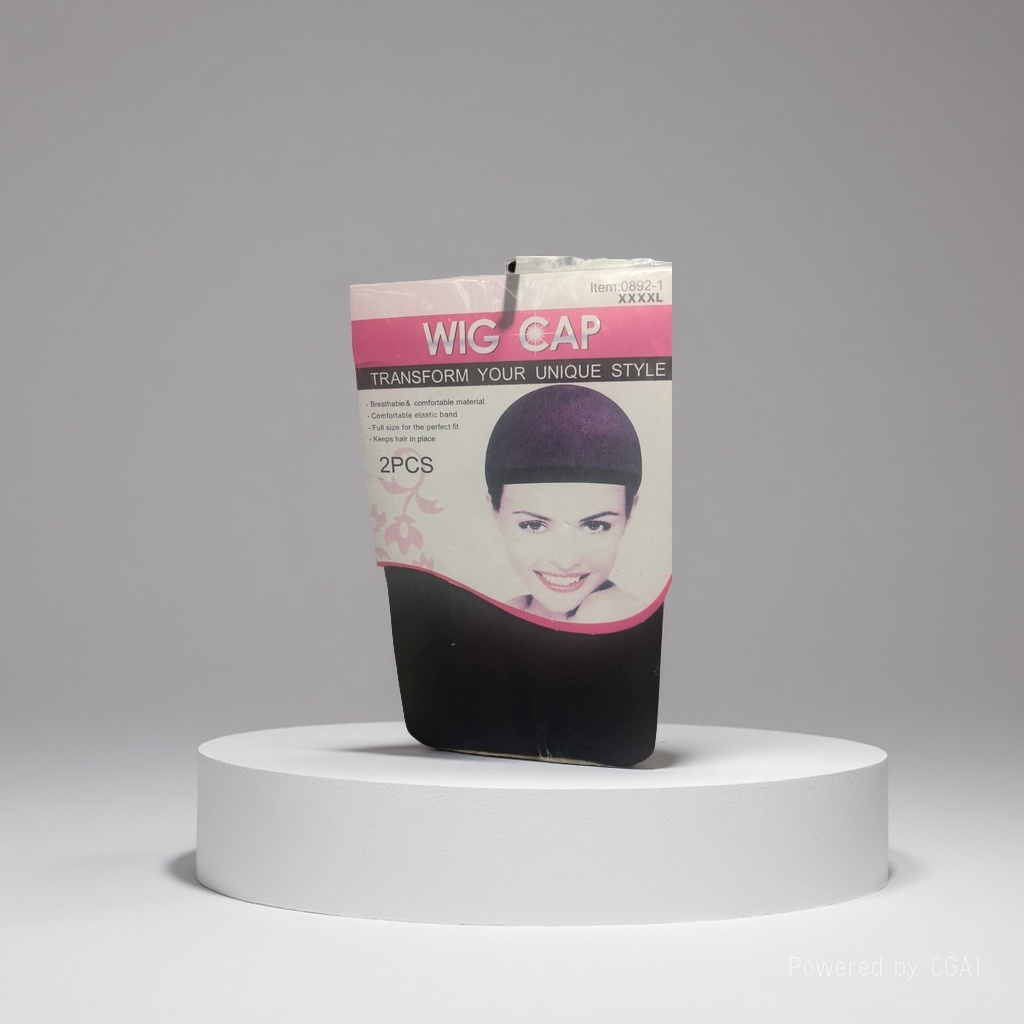 黑色弹力网发网24cm单面植绒头套模特头