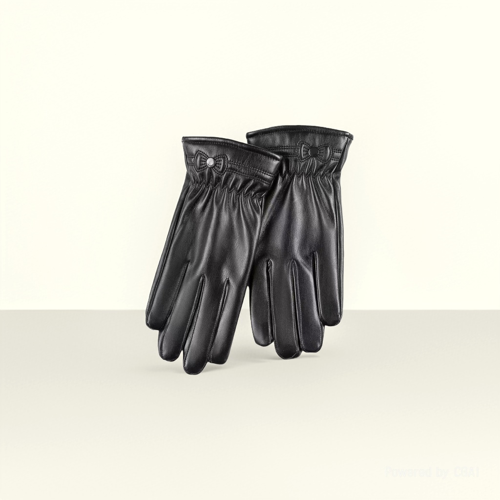Creative leather gloves, adult outdoor heat-insulating gloves, cartoon design, anti-slip and wear-resistant