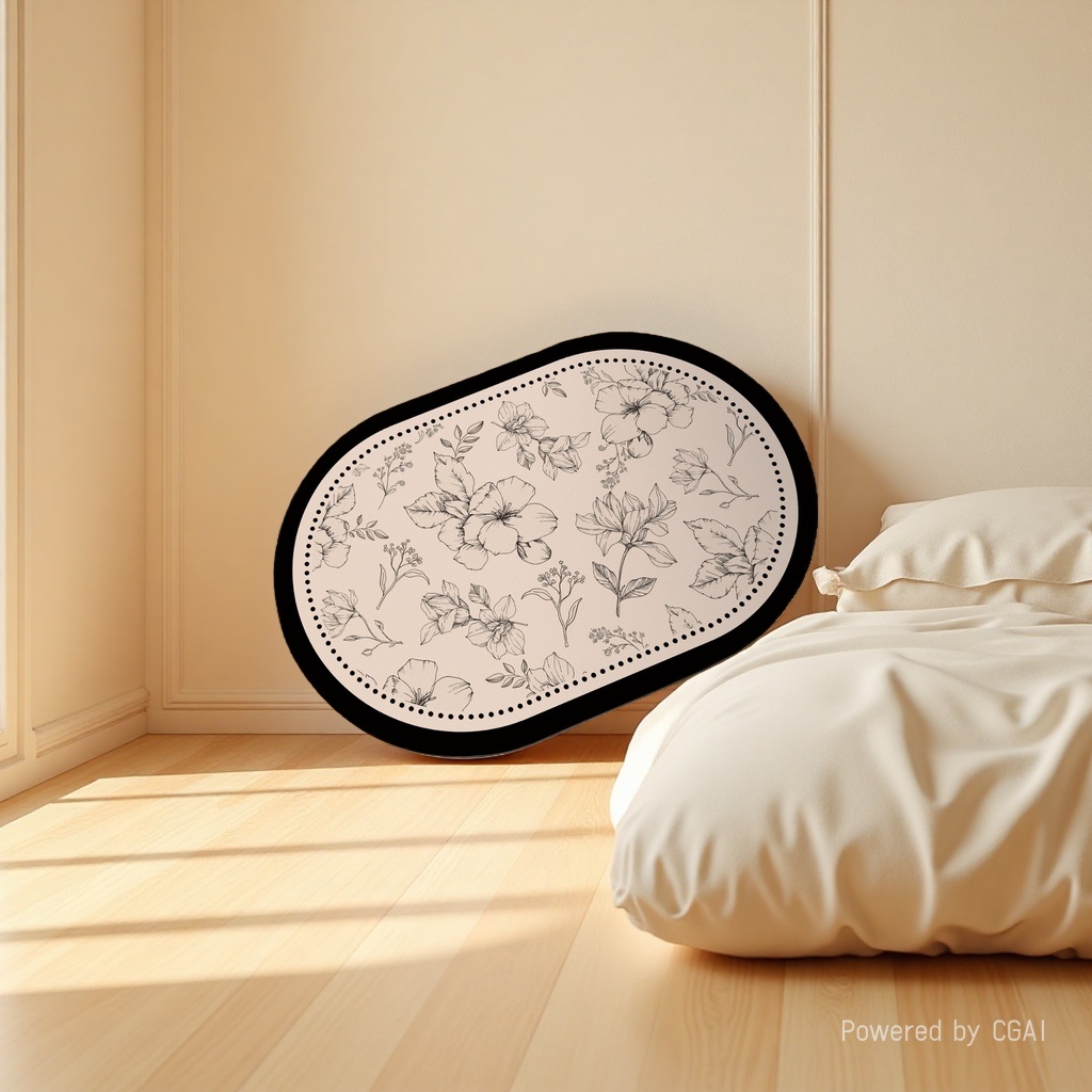 Silk ring floor mat, cross-border bathroom mat, anti-slip carpet, soft, water-absorbent and durable details Picture