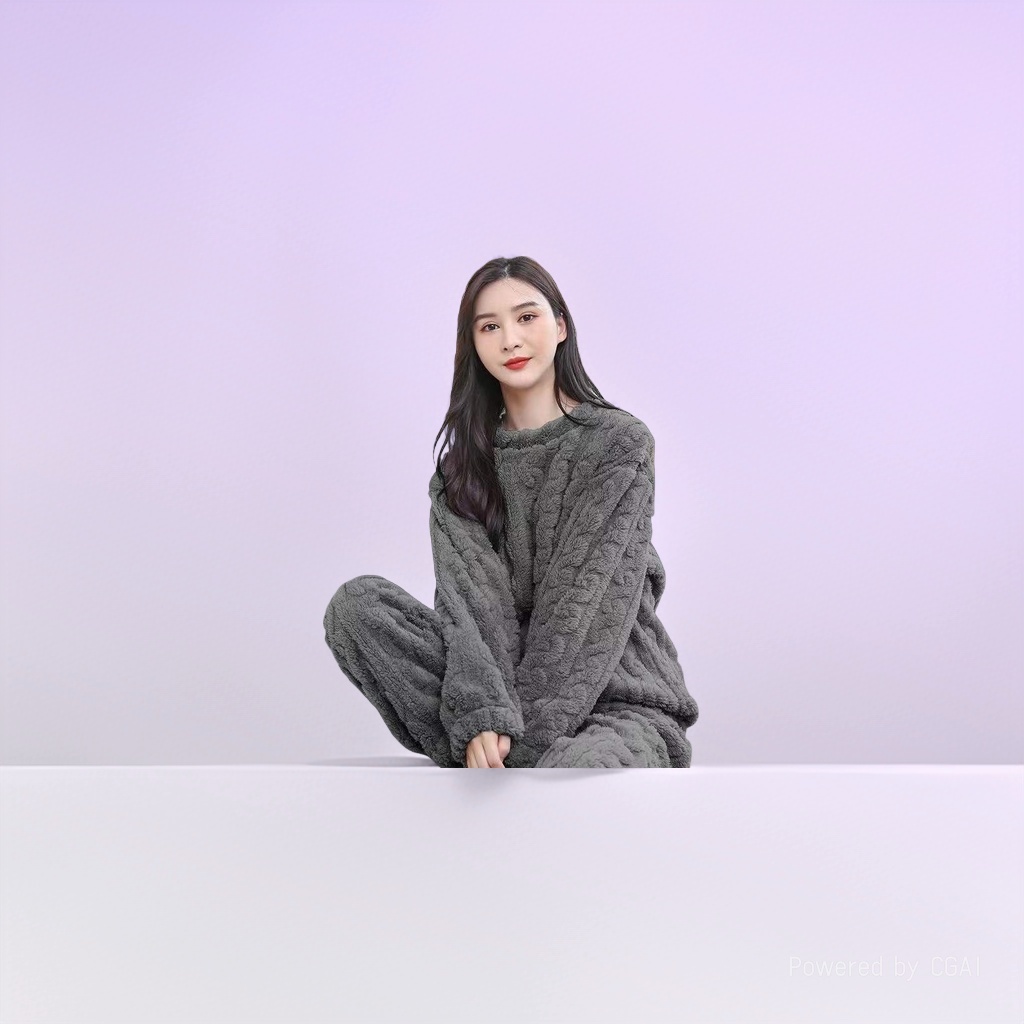 女士家居服实物图