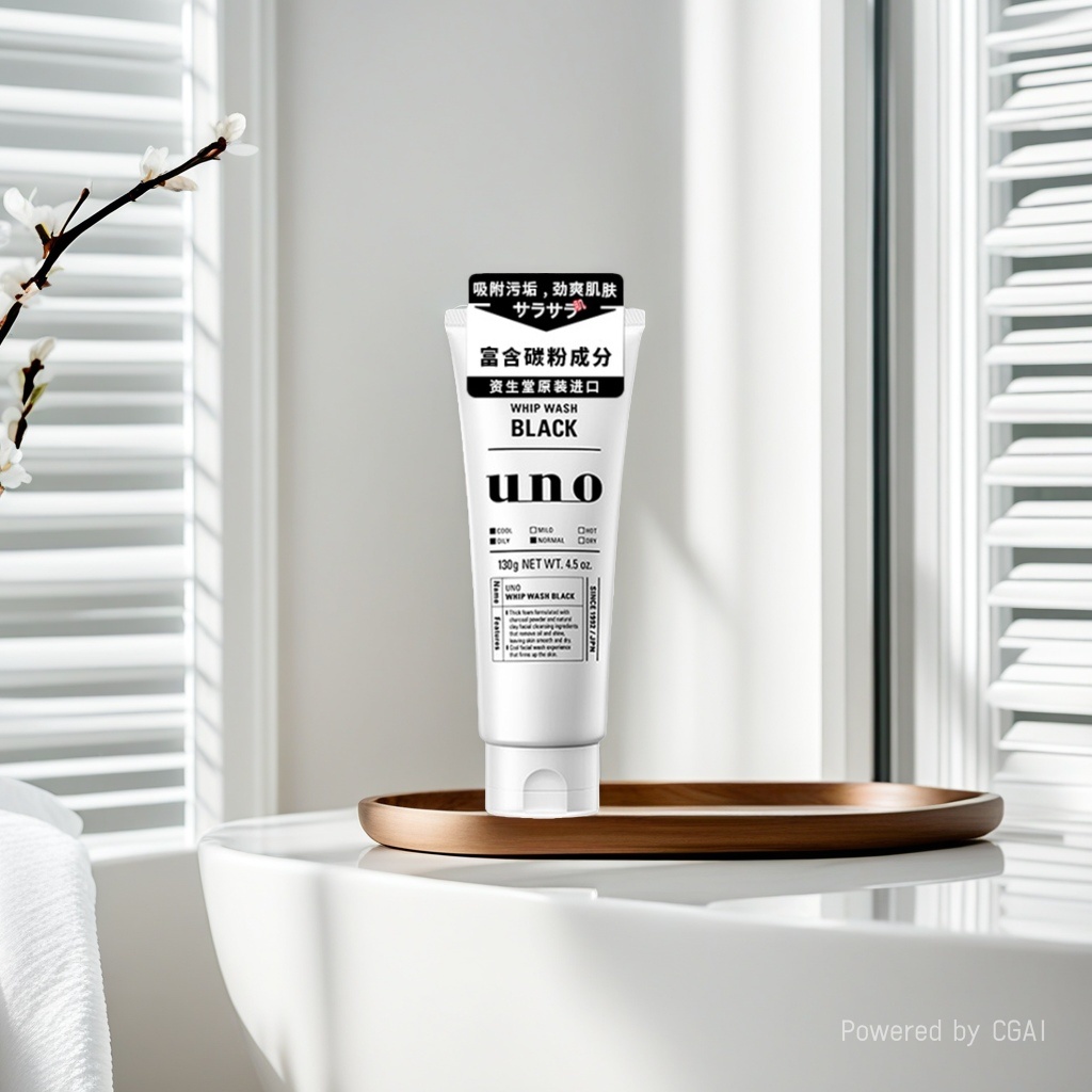 吾诺炭活净颜洁面膏 130g 黑色款