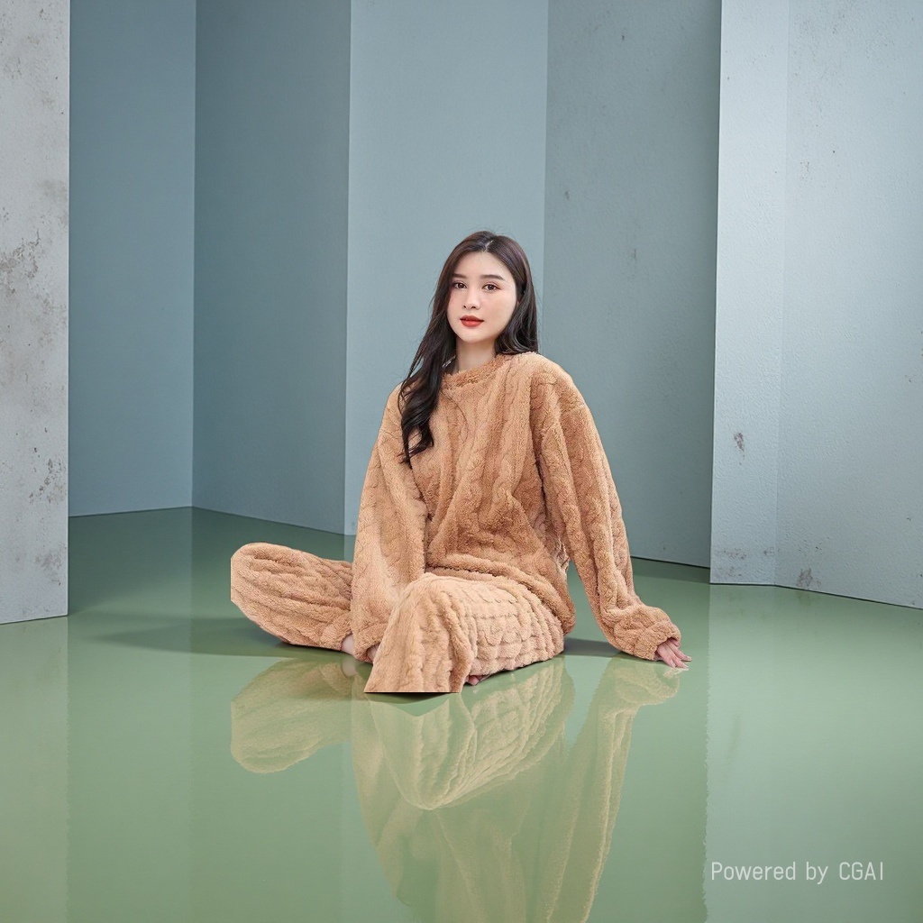 女士家居服实物图