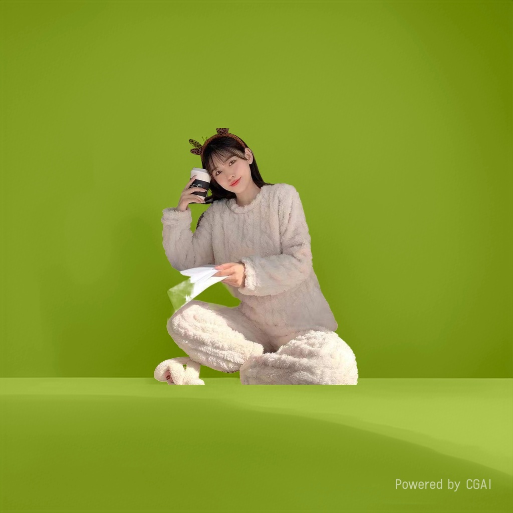 睡衣/家居服/女士睡衣/法兰绒睡衣/真丝睡衣白底实物图