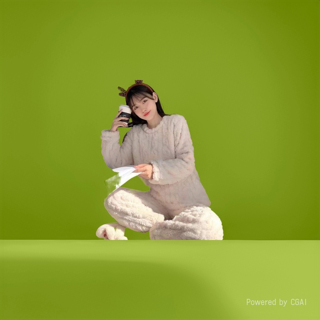 女士家居服实物图