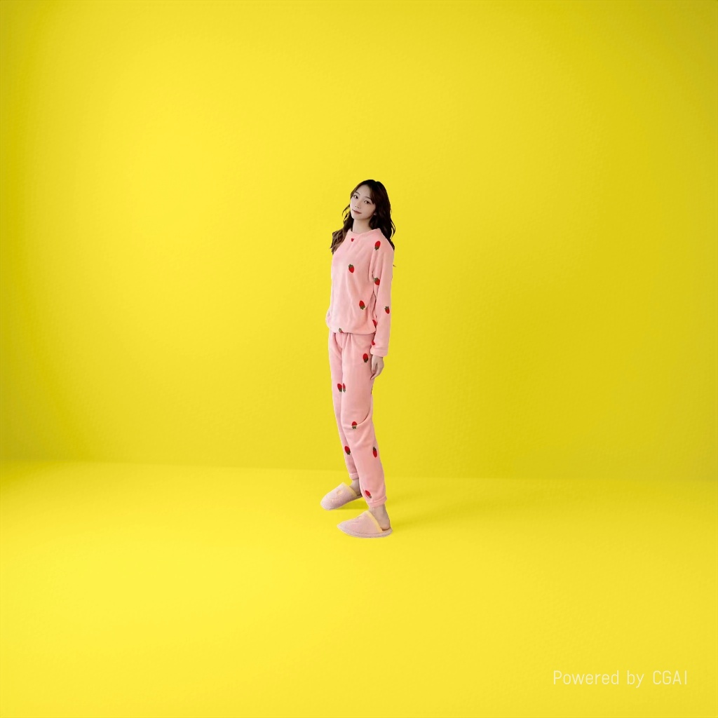 粉色草莓图案女士家居服套装真丝法兰绒睡衣女性居家舒适保暖