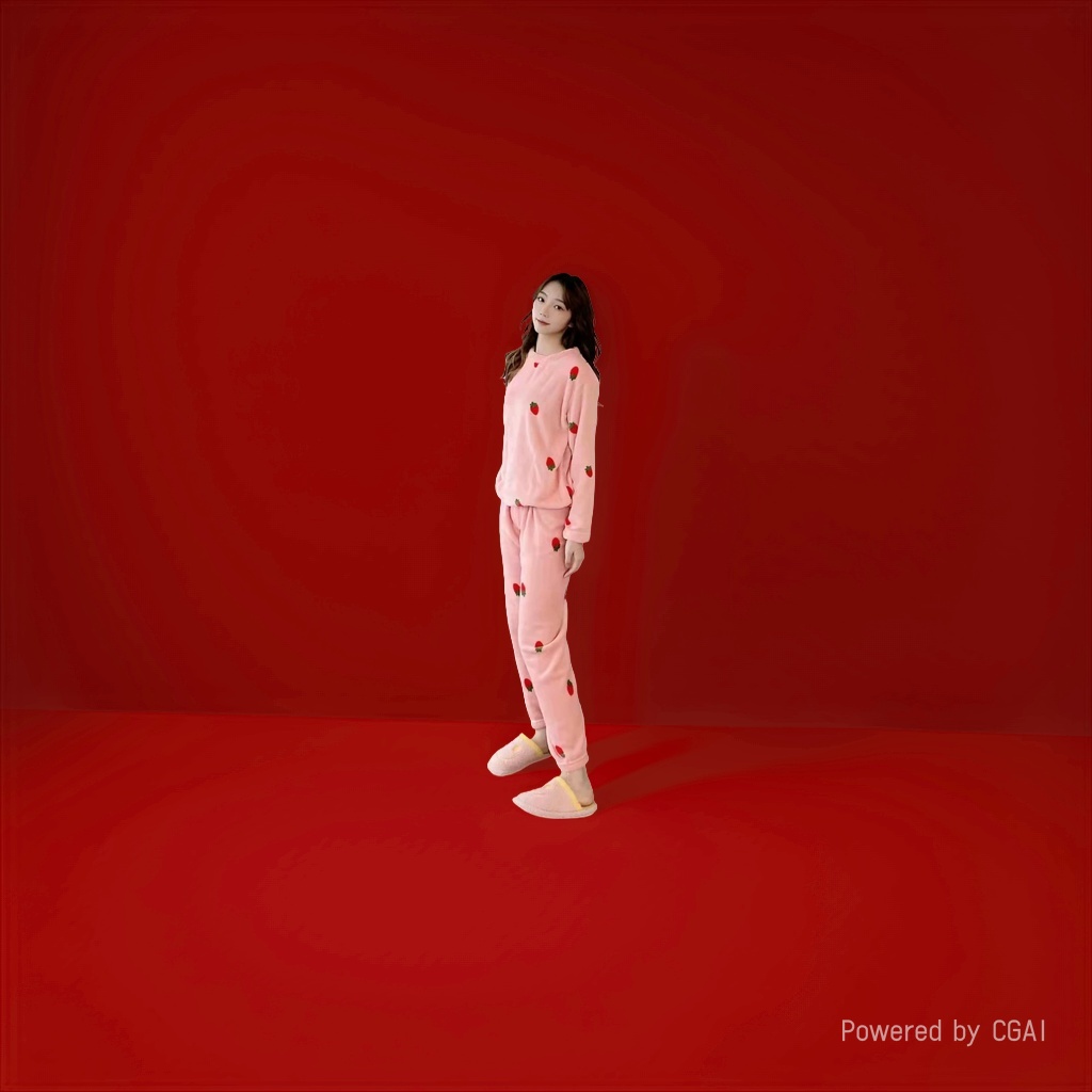 女士家居服实物图