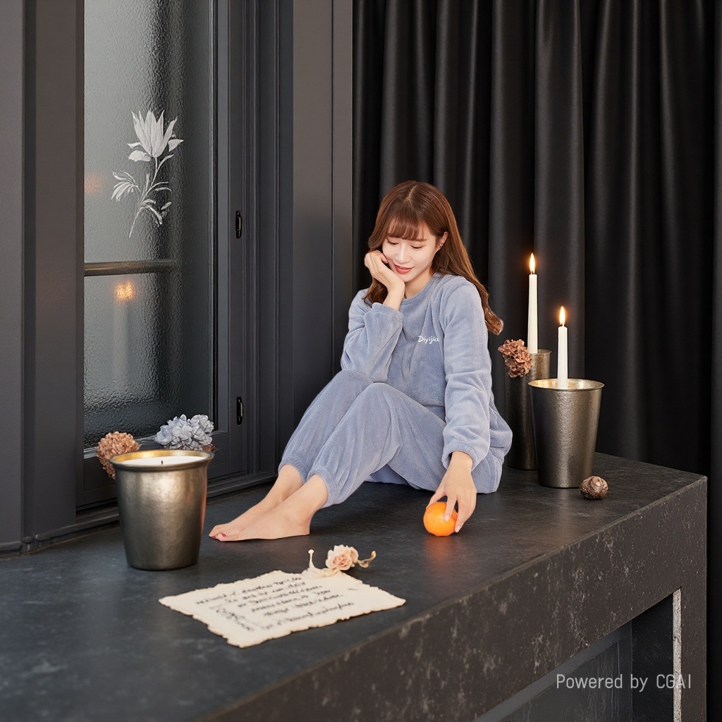 睡衣/家居服/女士睡衣/法兰绒睡衣/真丝睡衣细节图