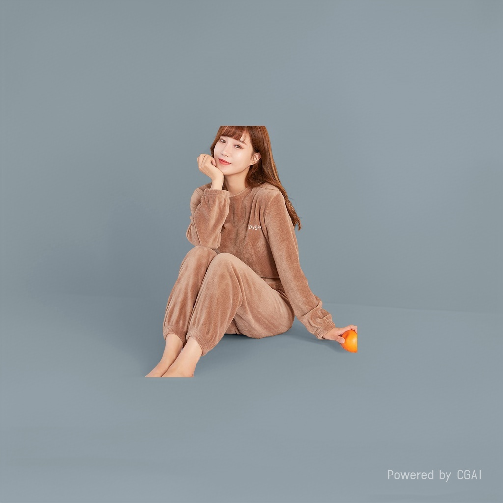 女士法兰绒真丝睡衣家居服套装舒适透气柔软保暖140138128