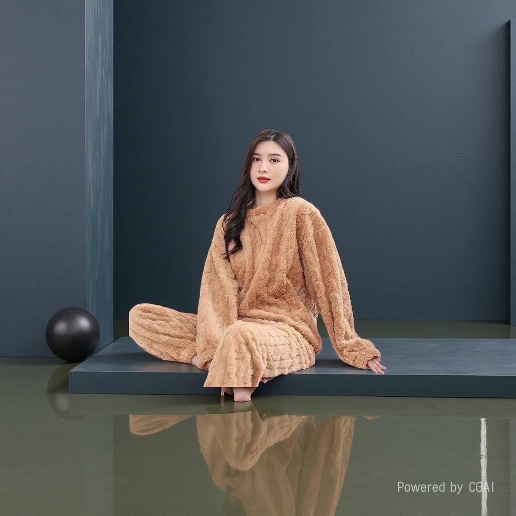 女士家居服实物图