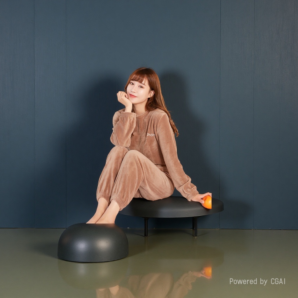 女士家居服实物图