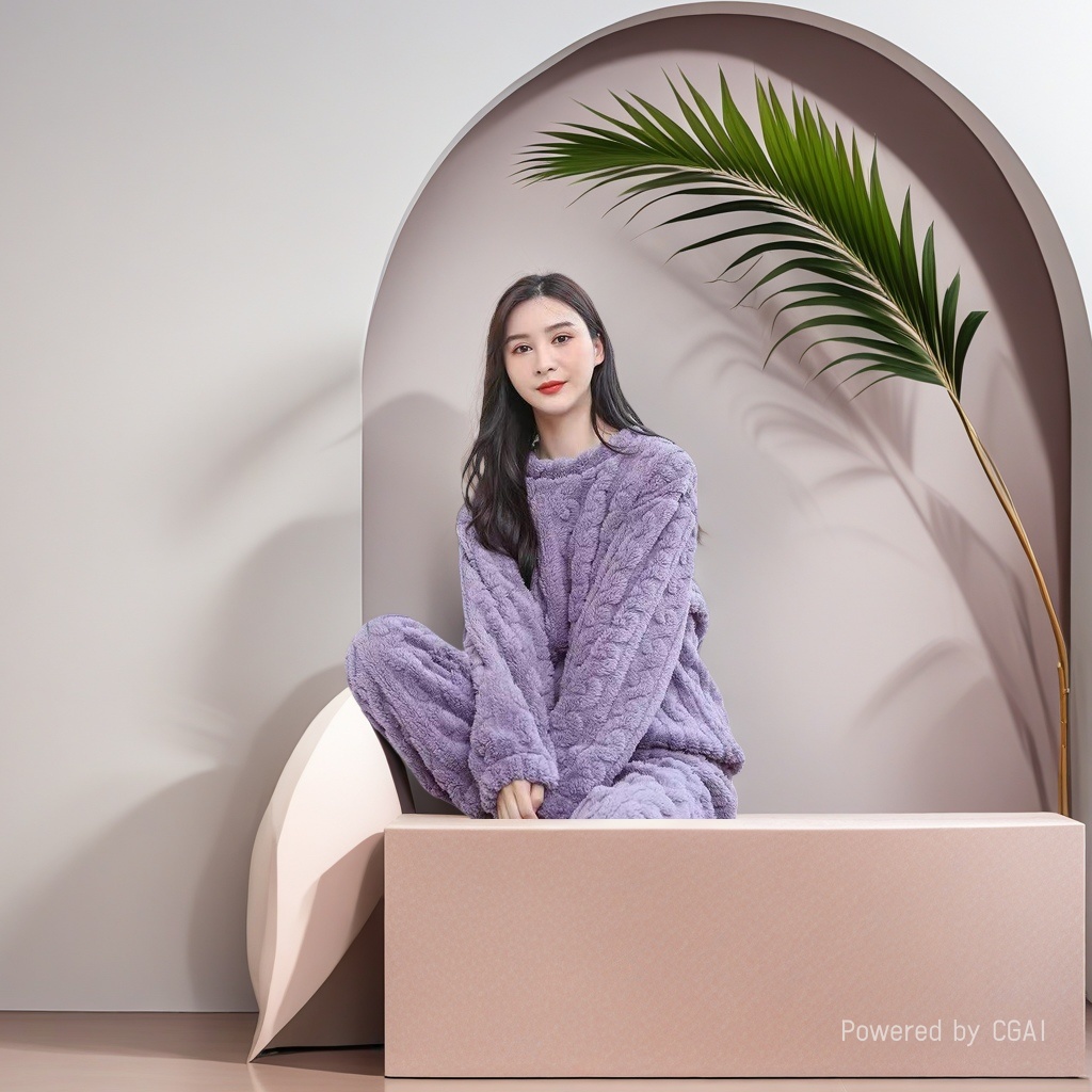 睡衣/家居服/女士睡衣/法兰绒睡衣/真丝睡衣产品图