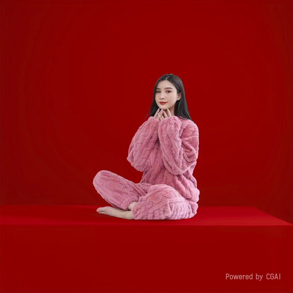 女士家居服实物图