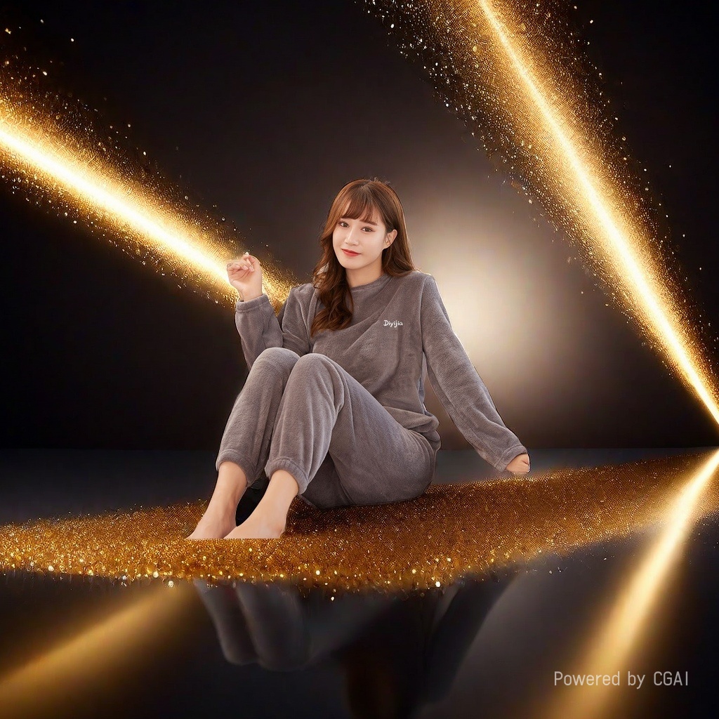 女士家居服实物图