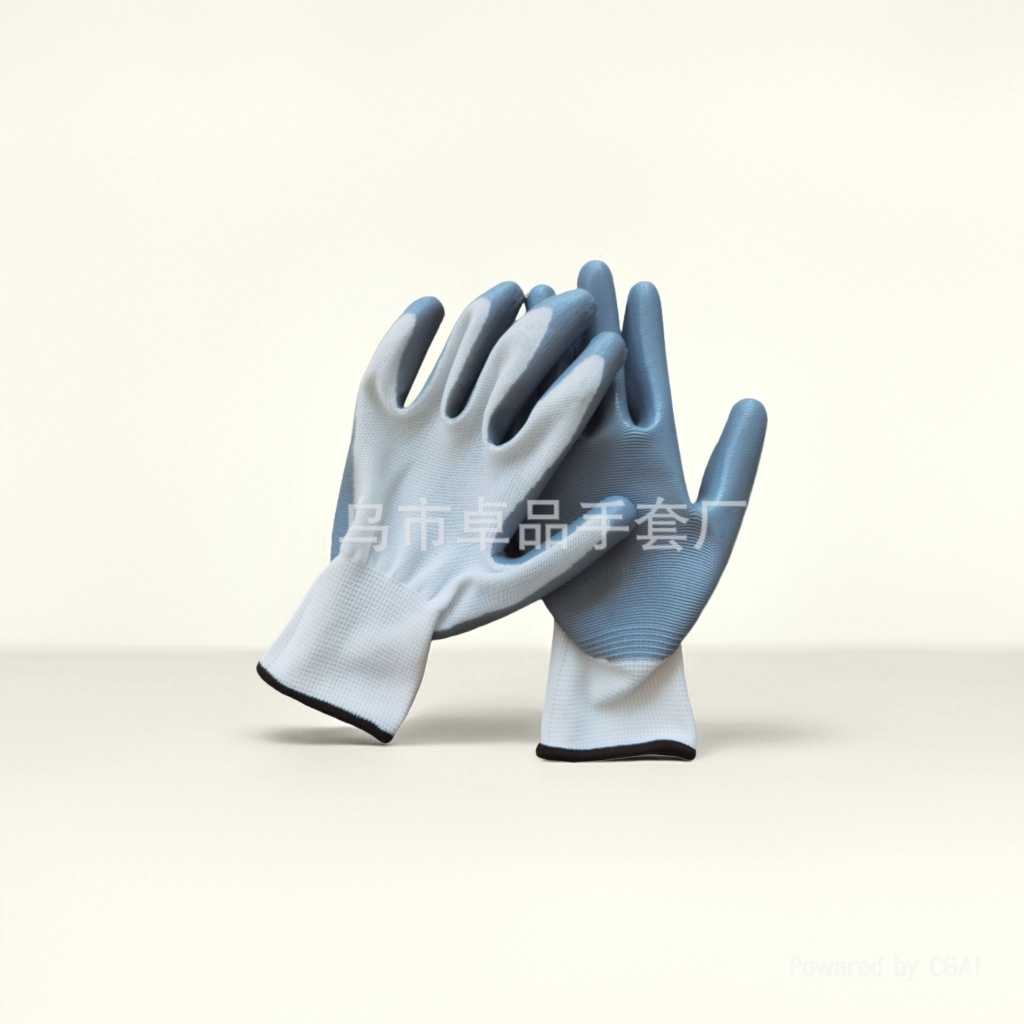 Labor protection gloves with rubber coating, nitrile impregnated rubber, nylon wear-resistant industrial protective gloves, nitrile oil-resistant and anti-slip latex Application Scenario