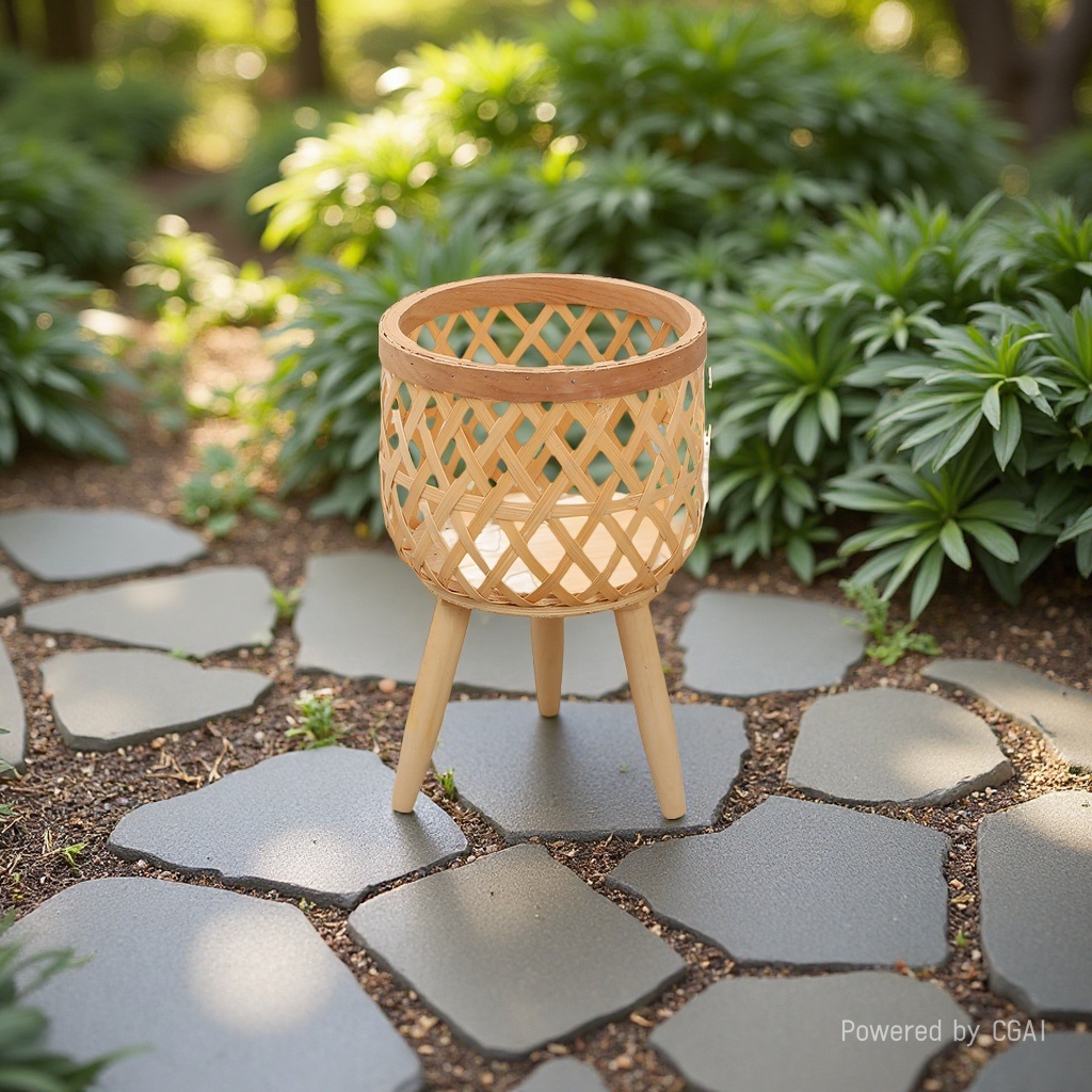 竹签/竹制品/扇子/竹编篮/娃娃宴礼盒竹篮细节图