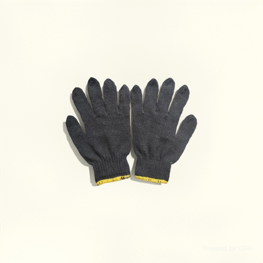 Wholesale cotton yarn gloves, anti-slip and wear-resistant thickened knitted yarn gloves, construction site work safety gloves for men details Picture
