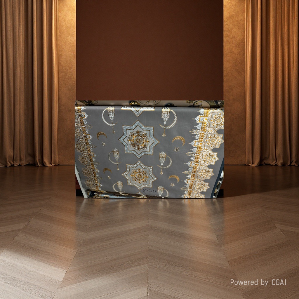 QS Ramadan gold-texted, waterproof, oil-resistant, eco-friendly pvc tablecloth, European-style waterproof, oil-resistant, heat-resistant, no-wash tablecloth, hotel, restaurant, restaurant, home tablecloth, Jiajun tablecloth, 145323911