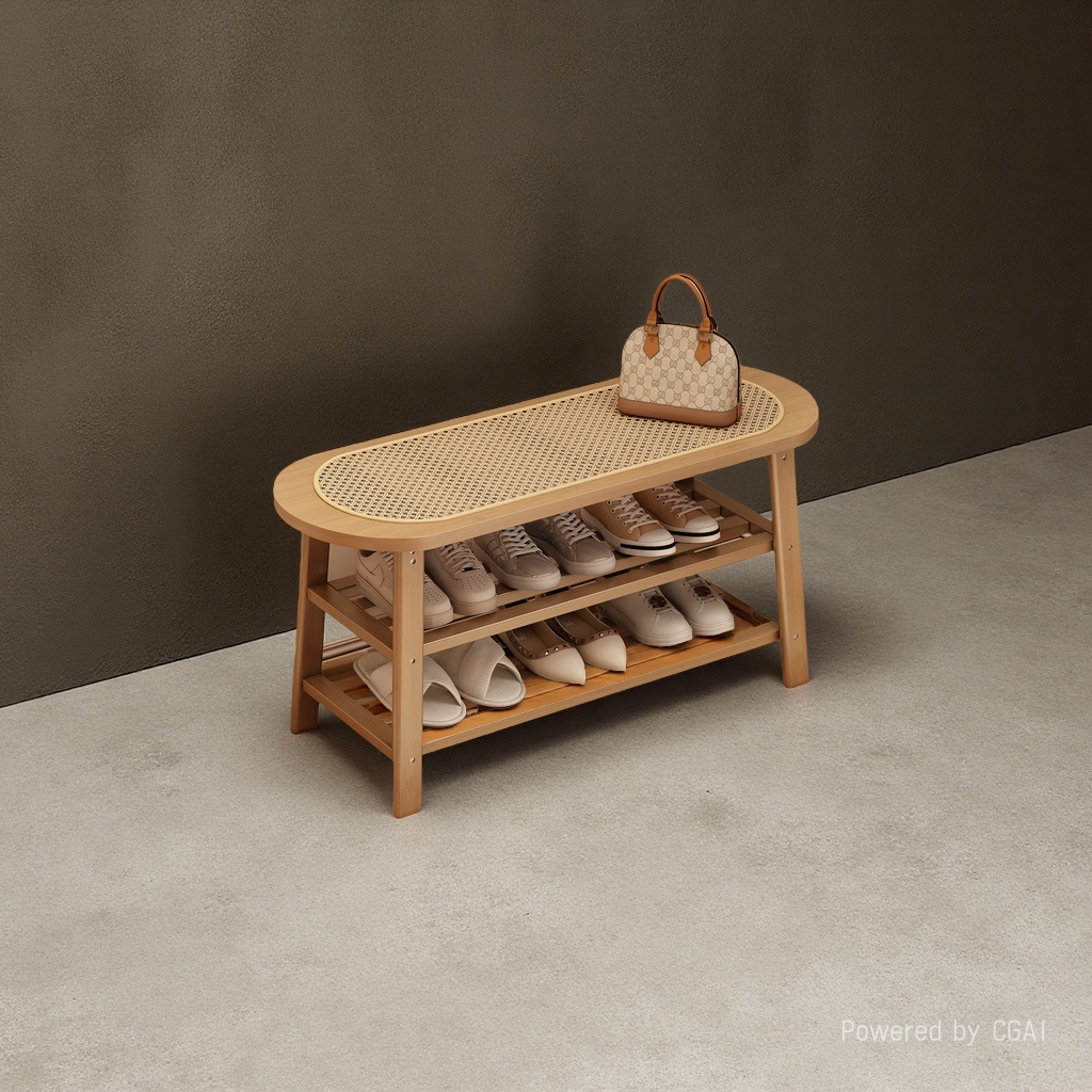 防尘一体式鞋架简易衣架鞋柜收纳架家用置物架