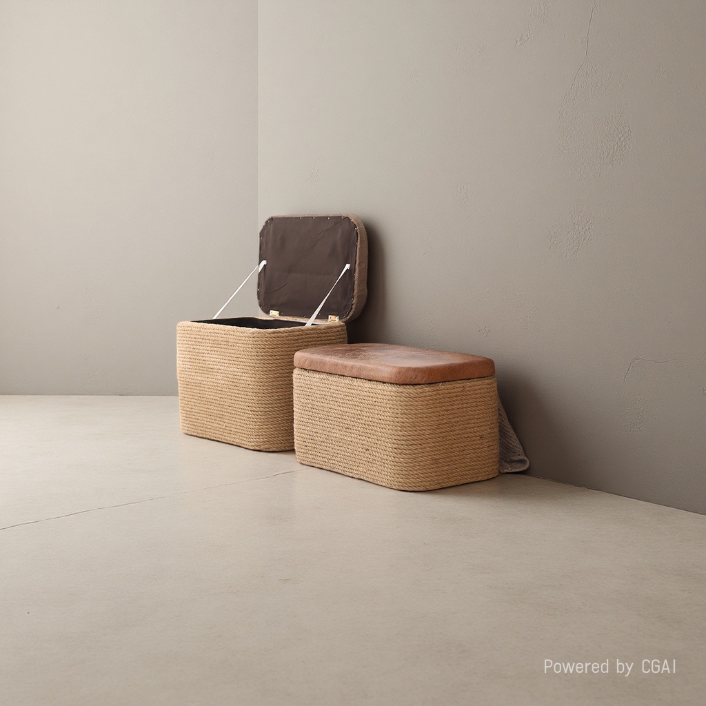 换鞋凳铁艺/居家收纳/鞋柜换鞋一体/高脚储物凳/香水架产品图