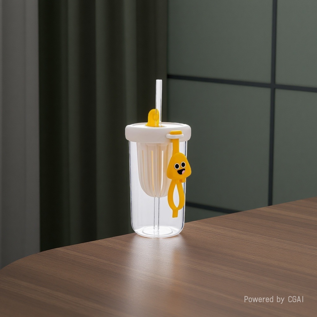 杯子/玻璃杯/带把玻璃水杯/太阳浮雕杯子/玻璃保温瓶产品图