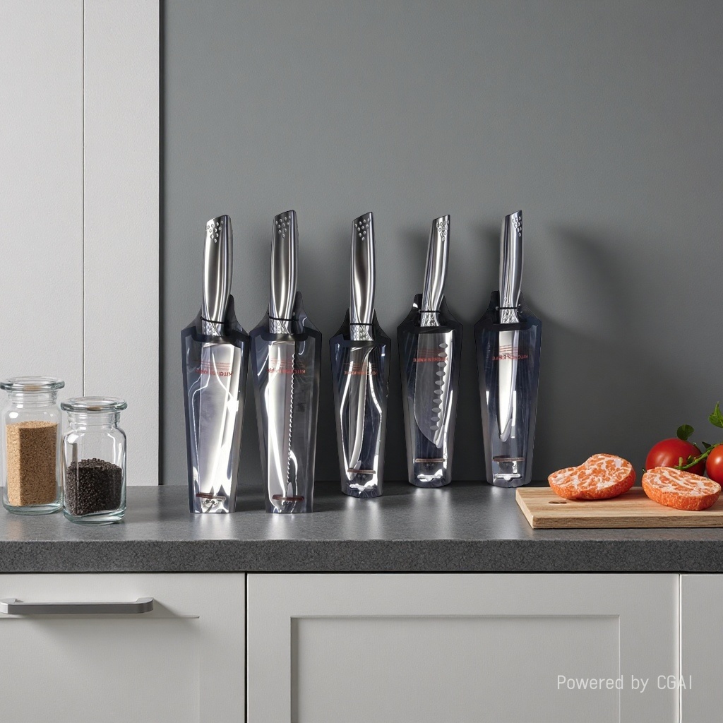 「锋藏匠心·饪享天成」高端刀具五件套｜一套在手，解锁厨房所有高光时刻​