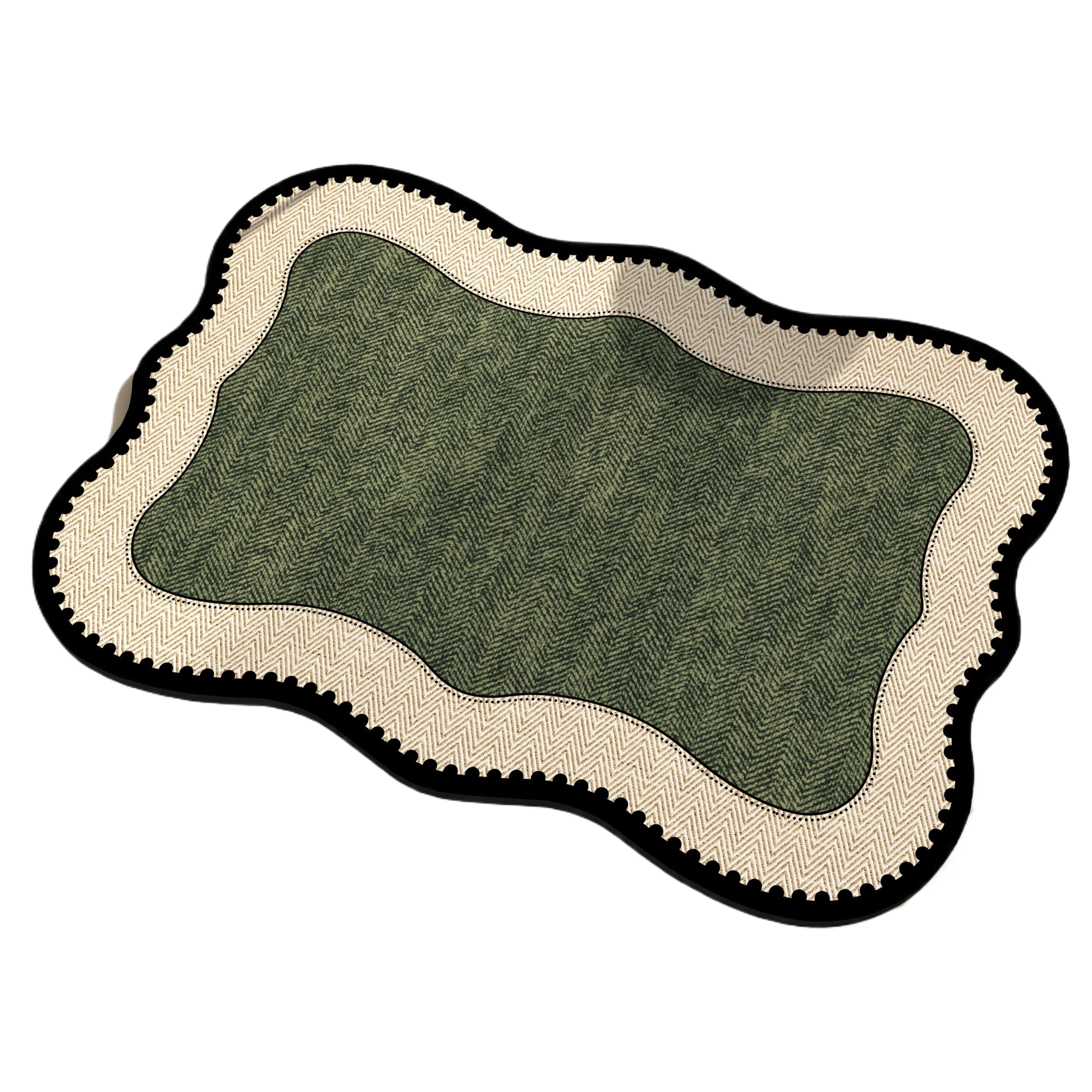 French retro bathroom floor mat, anti-slip mat at the bathroom door, household water-absorbing quick-drying foot mat, diatom mud floor mat Item Picture