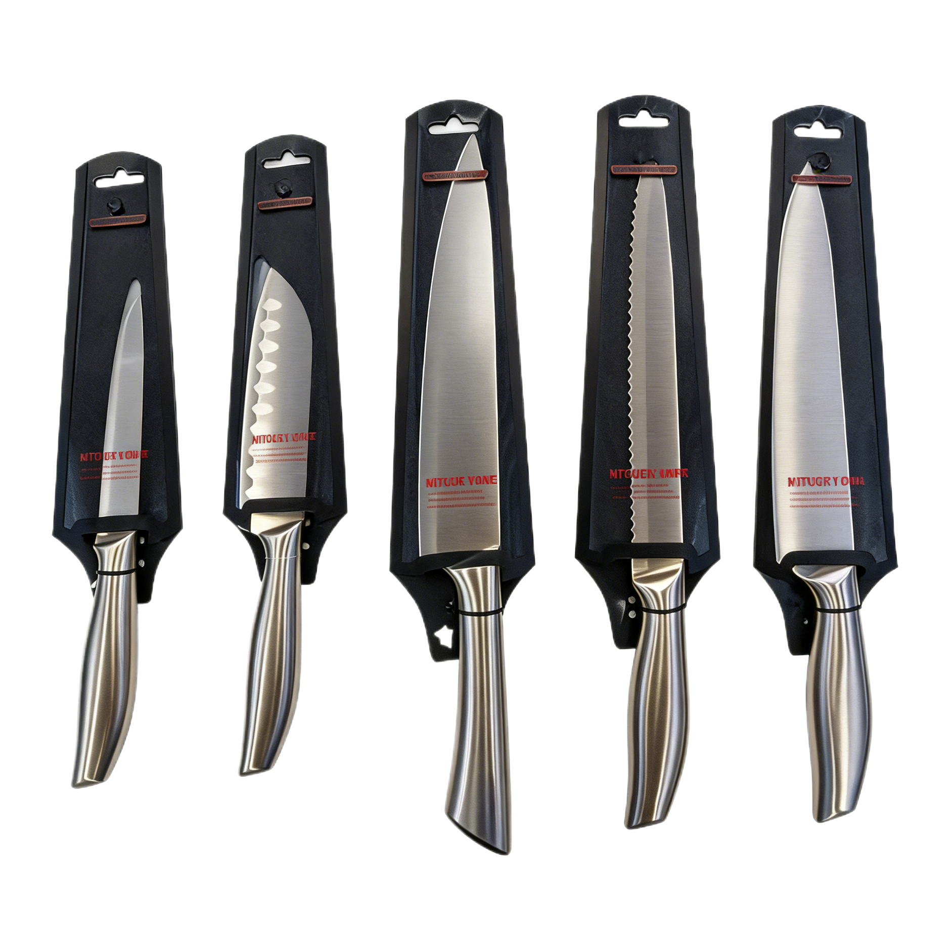 "Fengcang Craftsmanship · Culinary Enjoyment of Natural Perfection" High-end Knife Five-piece Set: With this set in hand, unlock all the highlights of your kitchen. Stainless steel kitchenware and knife set, kitchenware, kitchen knives Item Picture