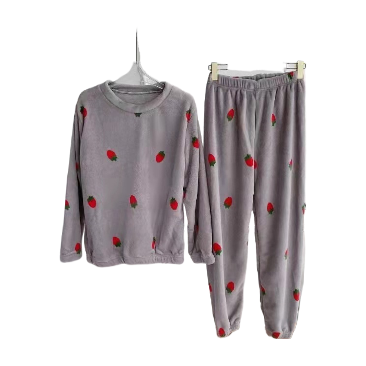 童装/睡衣拉架棉/宝宝睡衣/儿童莫代尔棉家居服/婴幼儿衣服分体白底实物图