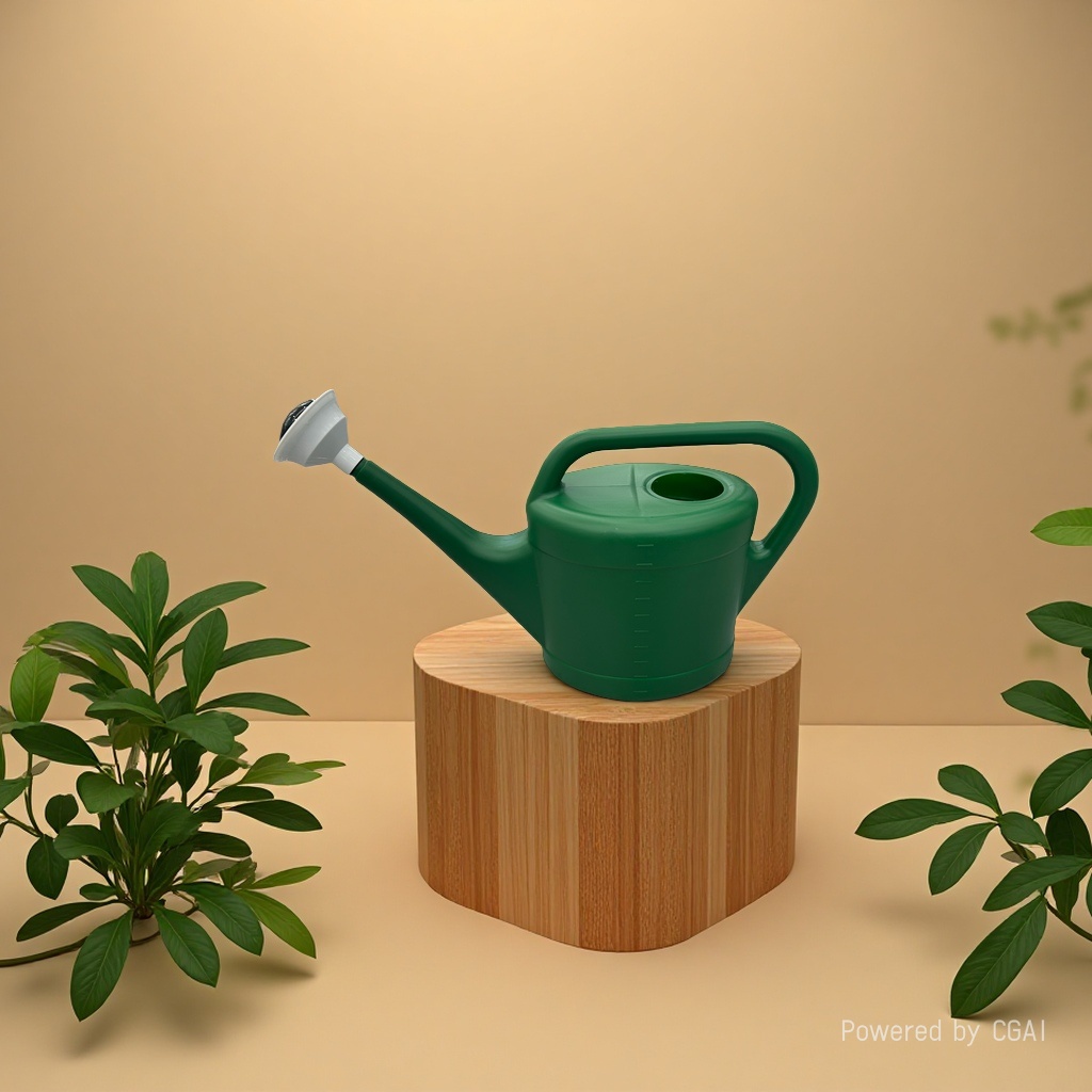 The green watering can can be used to spray water and irrigate the main body of the water bottle Specification image
