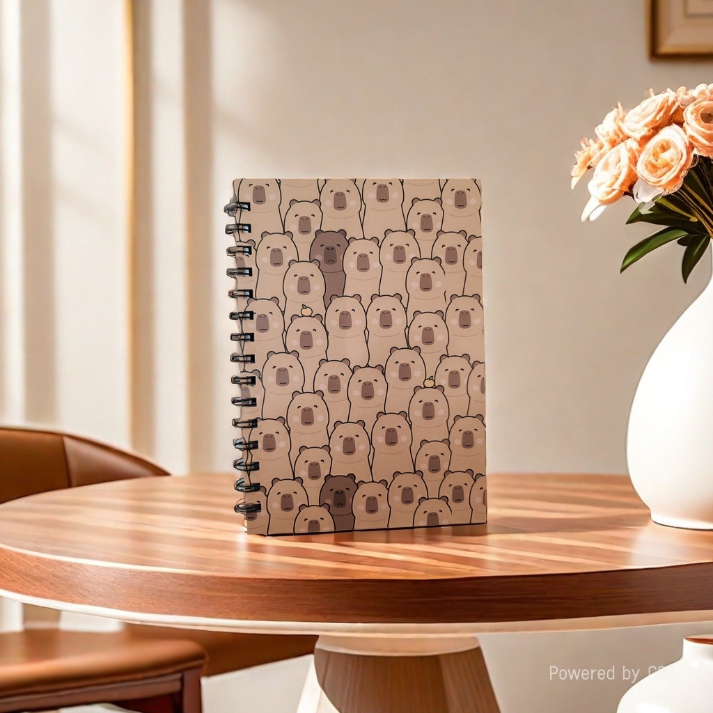 Donghu Paper Products A5 Healing Capybara Print Notebook Cartoon Animal Coil Notebook Girl Heart Student Diary