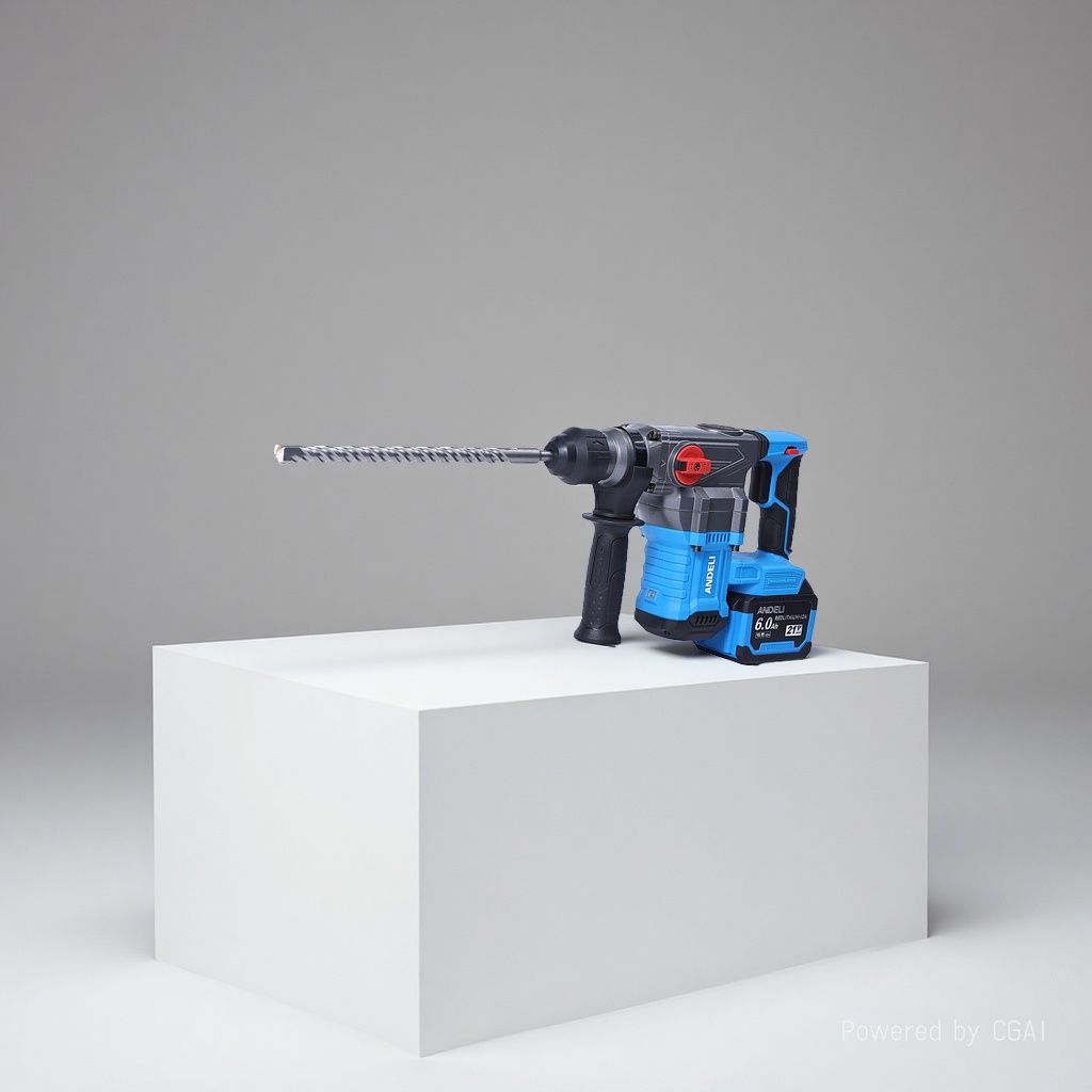 ANDELI 21V brushless lithium battery hammer, high-power rechargeable impact drill and pickaxe, a three-in-one industrial-grade tool Specification image