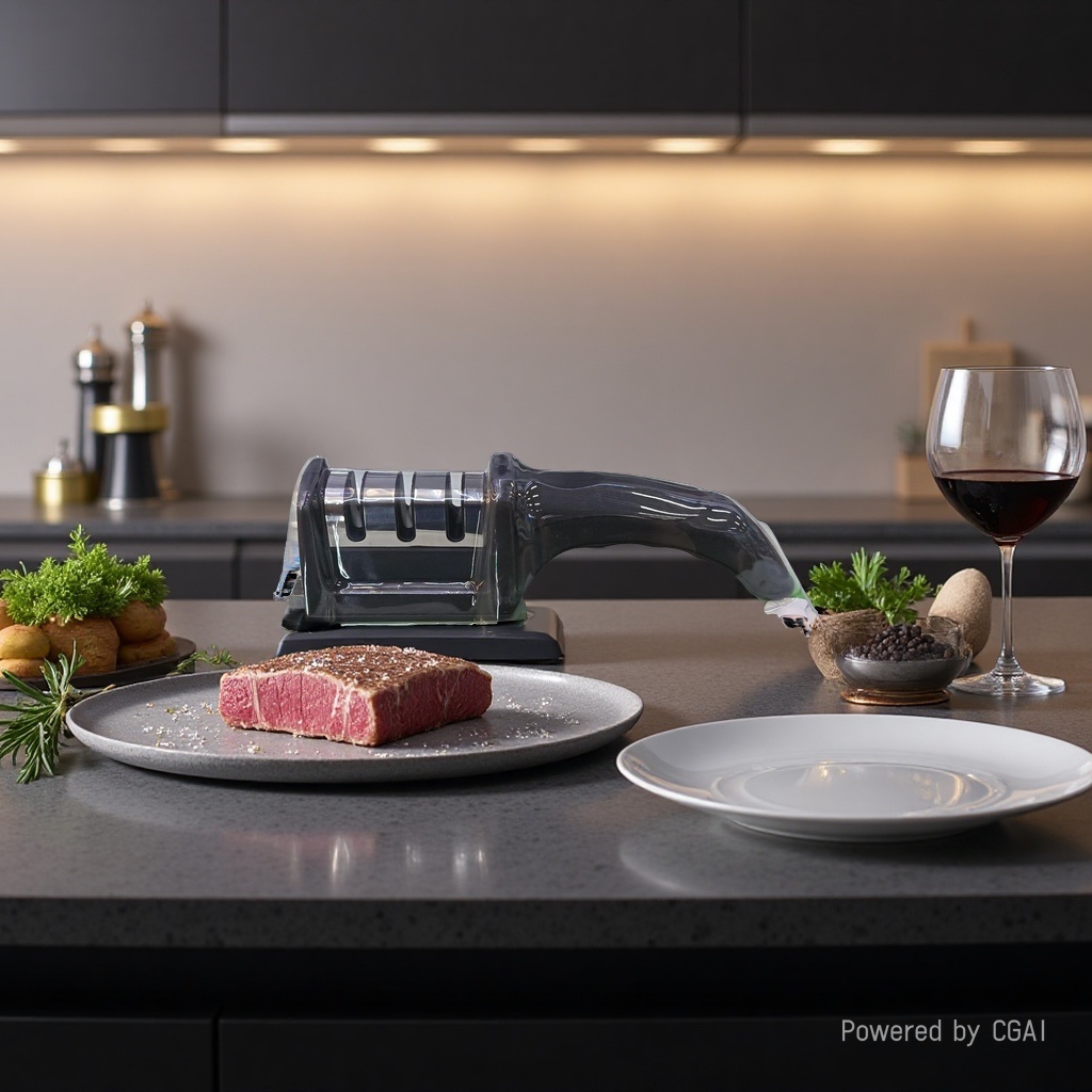 Трехголовый точильный набор ножей, устойчивый к ножам с эффективными режущими инструментами Specification image