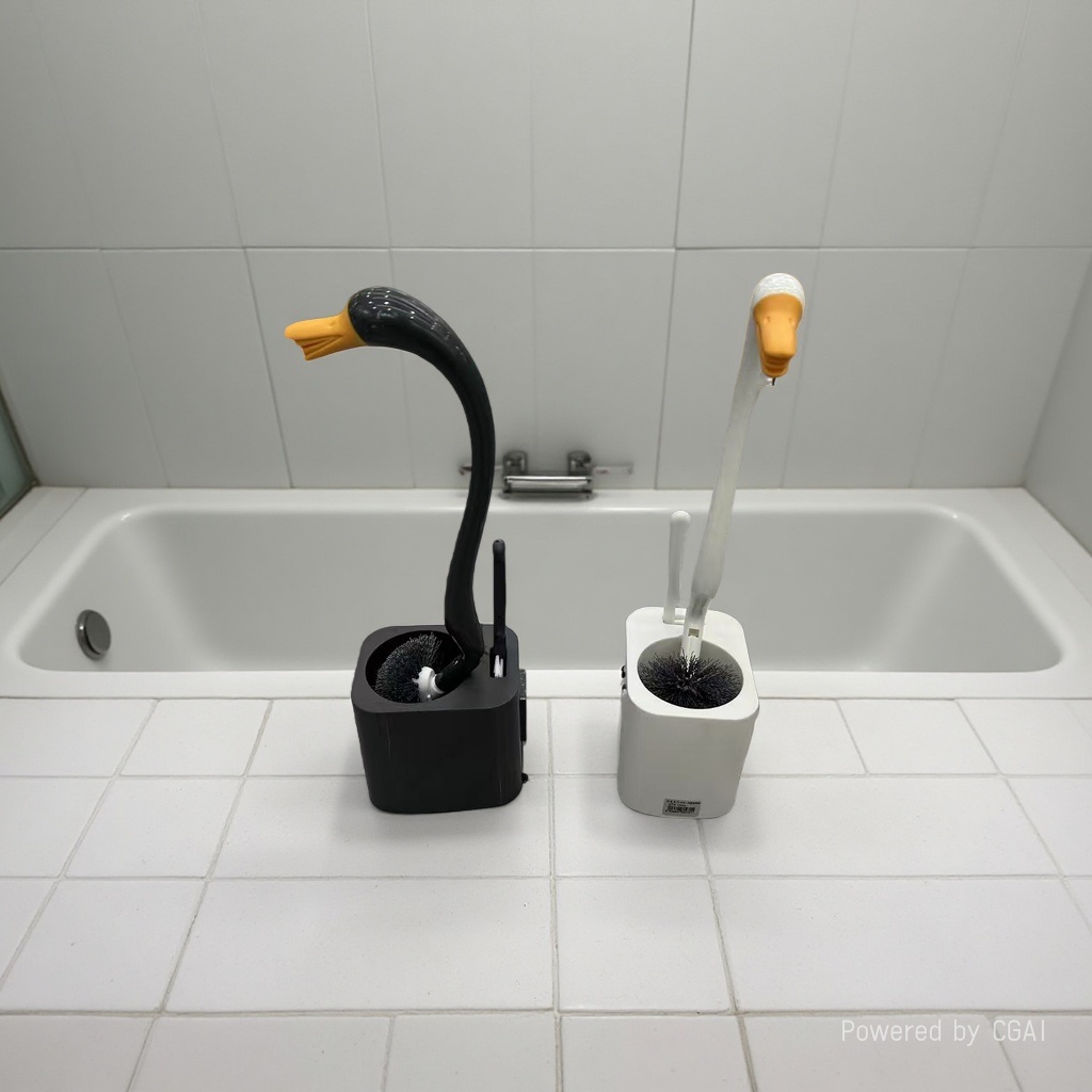 Duck-shaped three-in-one cup toilet brush Application Scenario