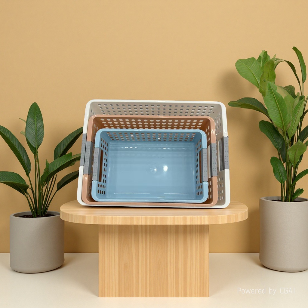 Anti-rattan woven storage basket, plastic PP material woven tape, dirty clothes basket, storage basket, 15L storage capacity