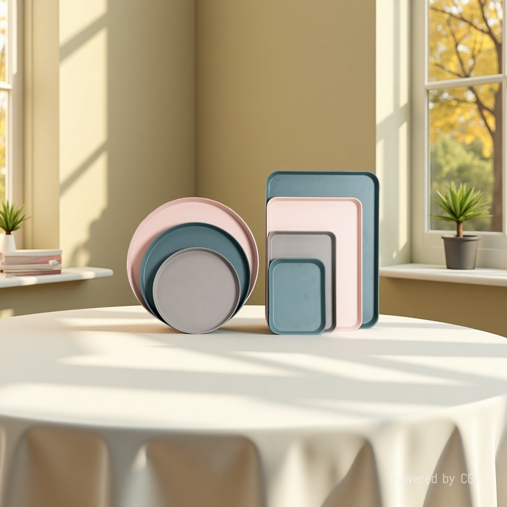 密胺平盘10寸端菜盘拼盘盘子清新简约家用134546772