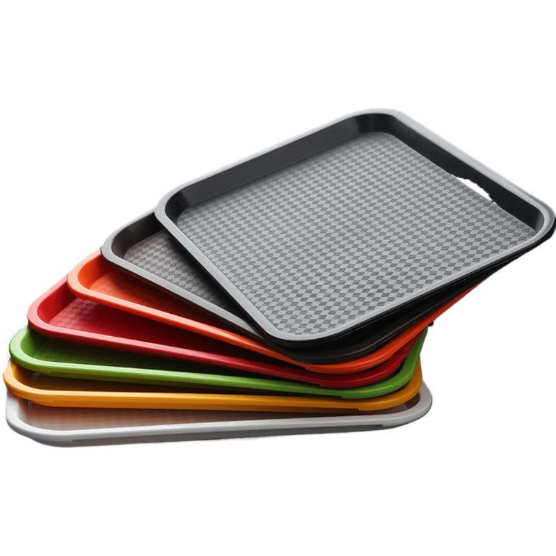 Blue plastic tray, serving tea tray, craft tray, bracket, bracket, blister box, plastic blue pallet Item Picture