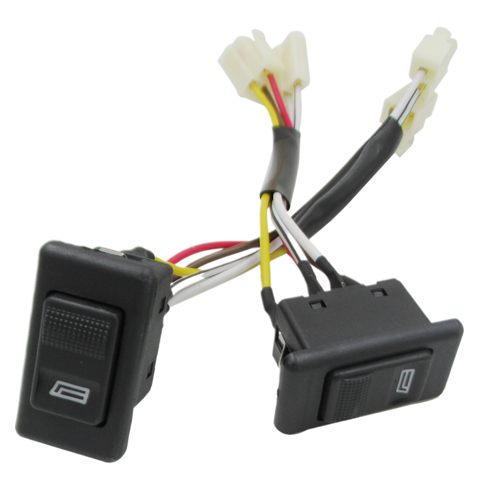 Factory direct sales, suitable for the general public single-opening glass lifter switch 151 switch with wire harness, 2 plastic heads pic 6