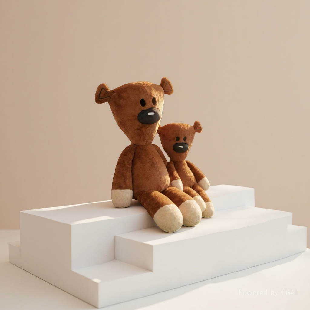 Douyin's same style of Mr. Bean Teddy plush toy, Teddy bear plush teddy bear Bean doll cartoon doll details Picture