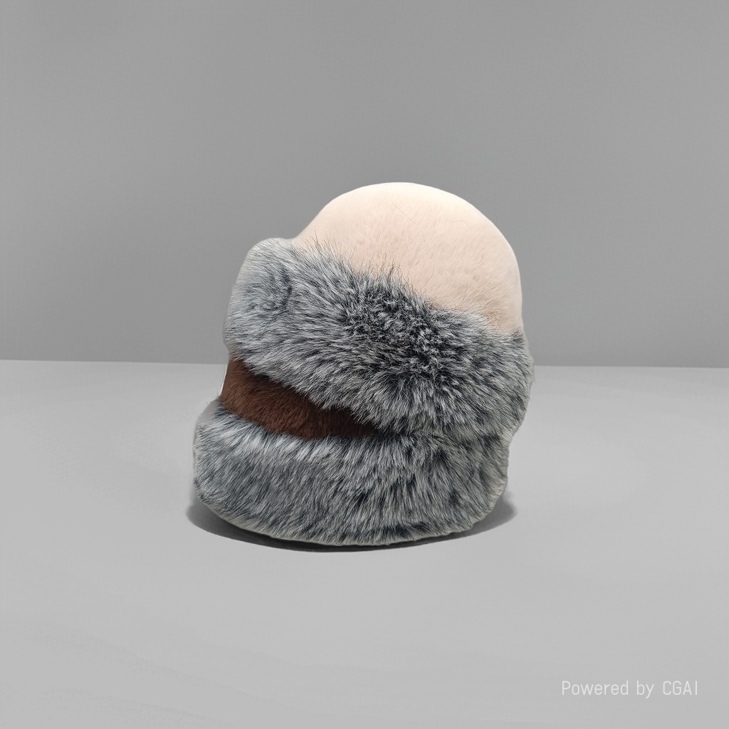 Red scarf, wheat straw, straw hat, a versatile knitted woolen hat for women in winter details Picture