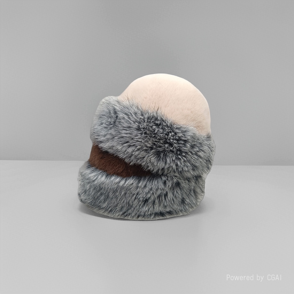 Red scarf, wheat straw, straw hat, a versatile knitted woolen hat for women in winter Item Picture