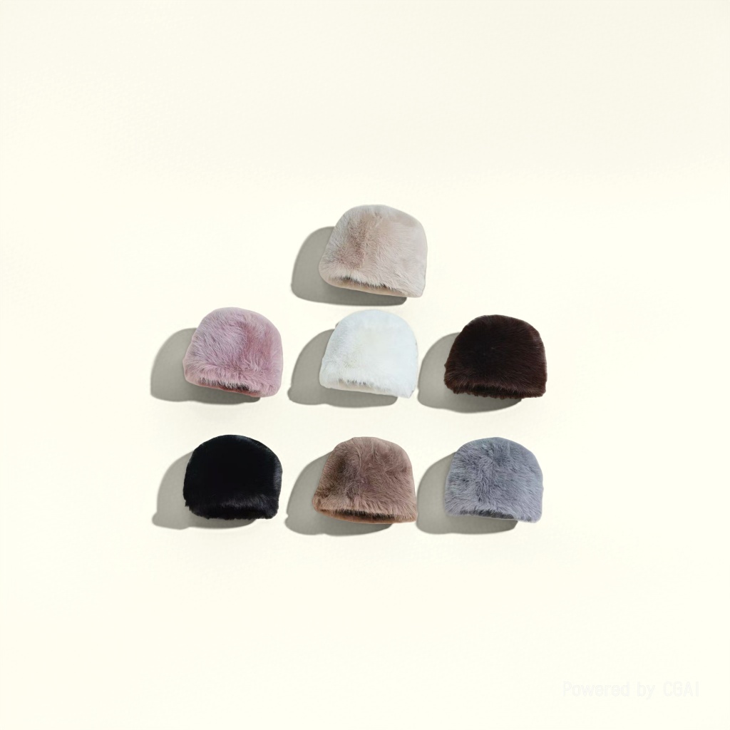 New autumn and winter styles of fur hats for women, plush fisherman hats, headwear, Korean-style versatile bucket hats and basin hats Application Scenario