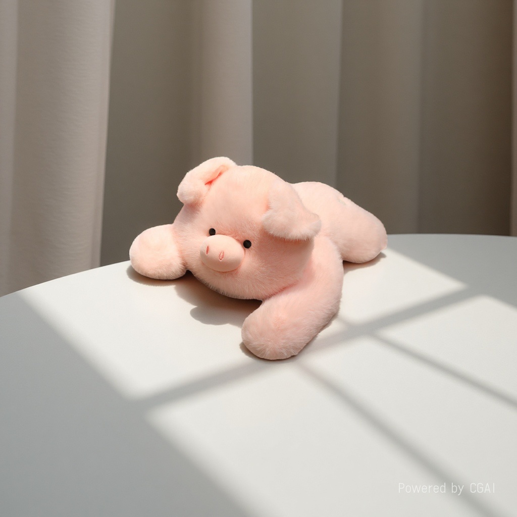 Cross-border best-selling plush toy figurines of "Papa Pig" and "Papa Panda", girls' sleeping dolls, Valentine's Day gifts