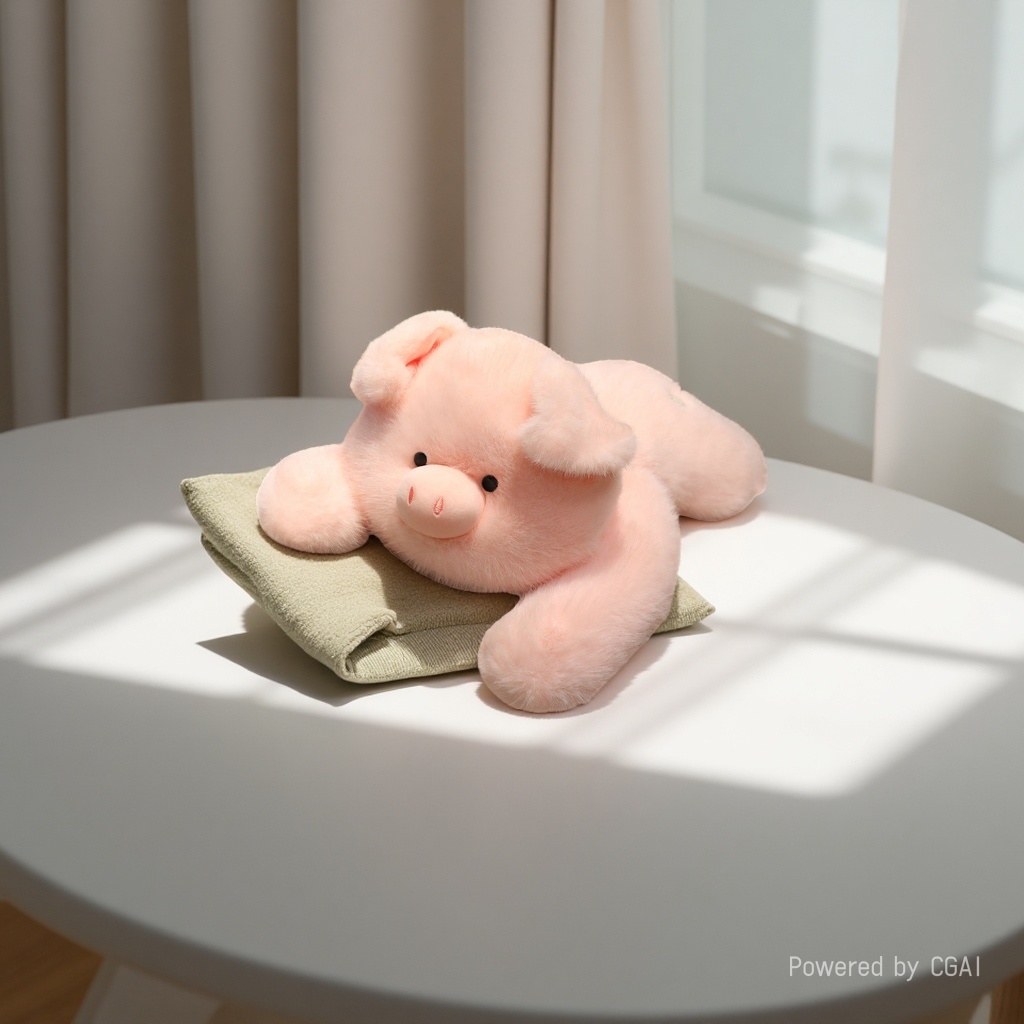 Cross-border best-selling plush toy figurines of "Papa Pig" and "Papa Panda", girls' sleeping dolls, Valentine's Day gifts Application Scenario