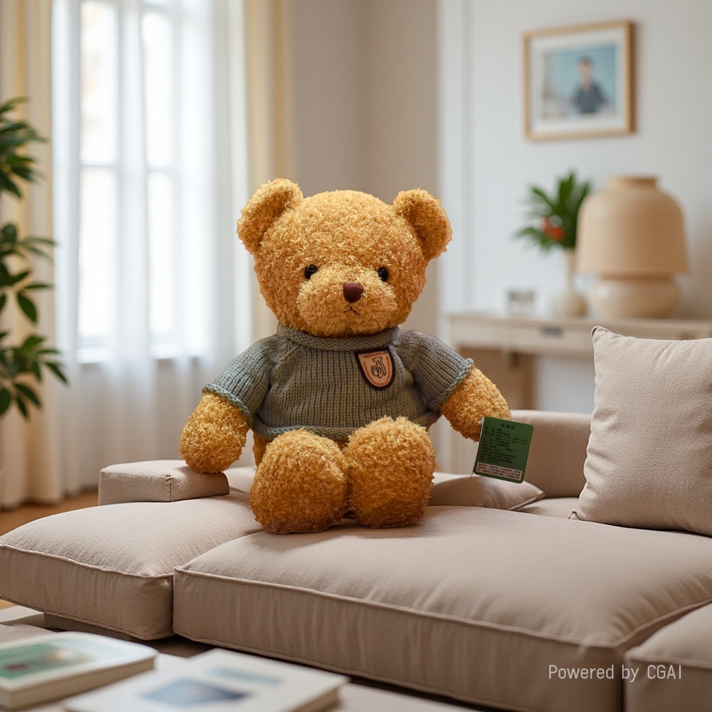Customized teddy bear plush toys wholesale, doll dolls and figurines support festival-themed LOGO customization details Picture