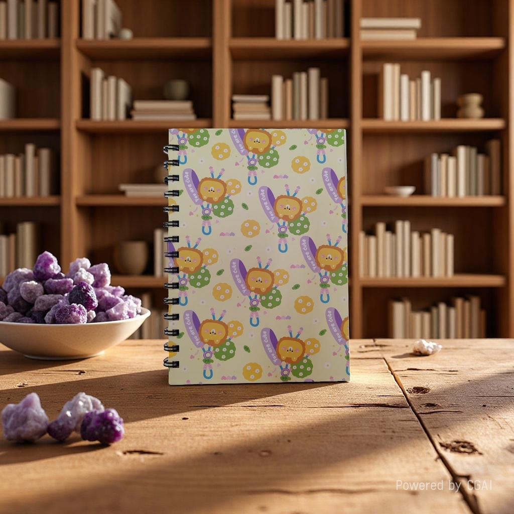 Donghu Paper Products A5 Cartoon Lion Coil Notebook, high appearance level, Ins-style notebook, student notebook