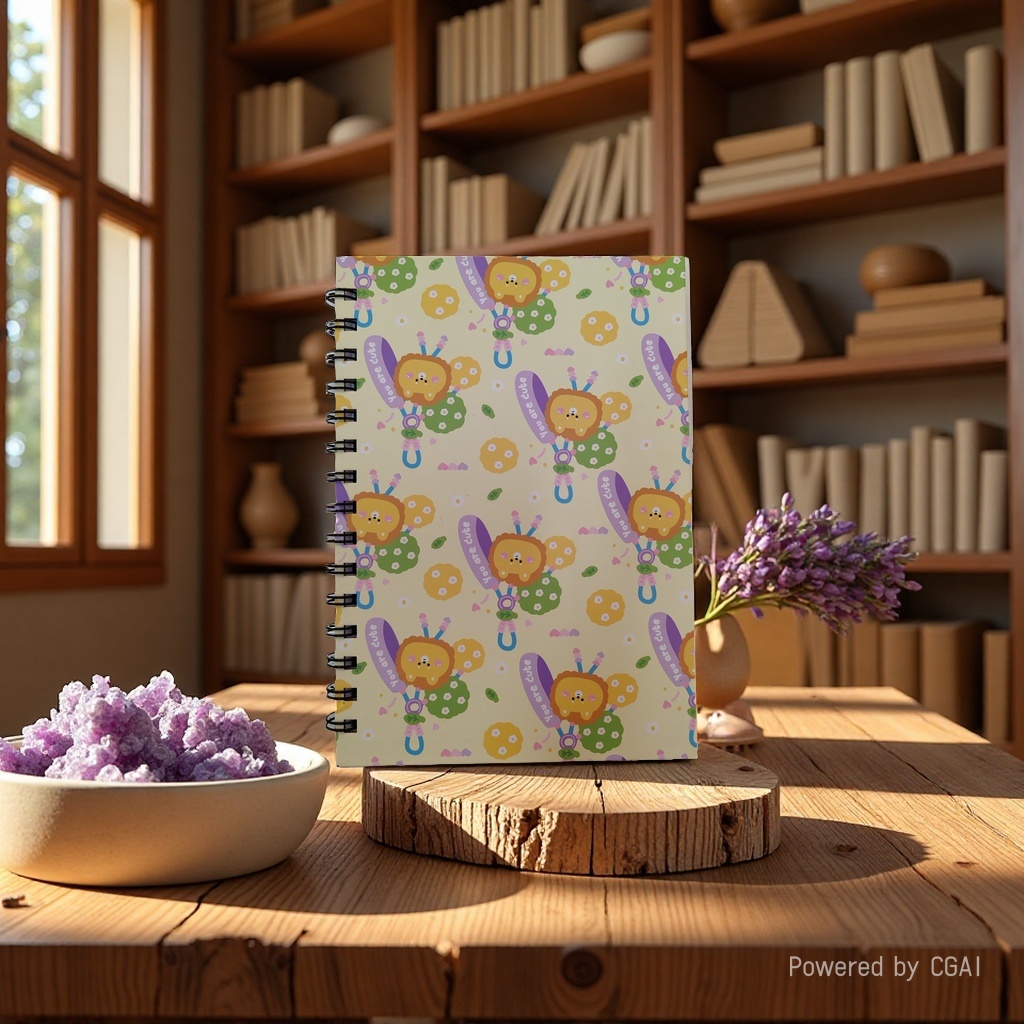 Donghu Paper Products A5 Cartoon Lion Coil Notebook, high appearance level, Ins-style notebook, student notebook Application Scenario