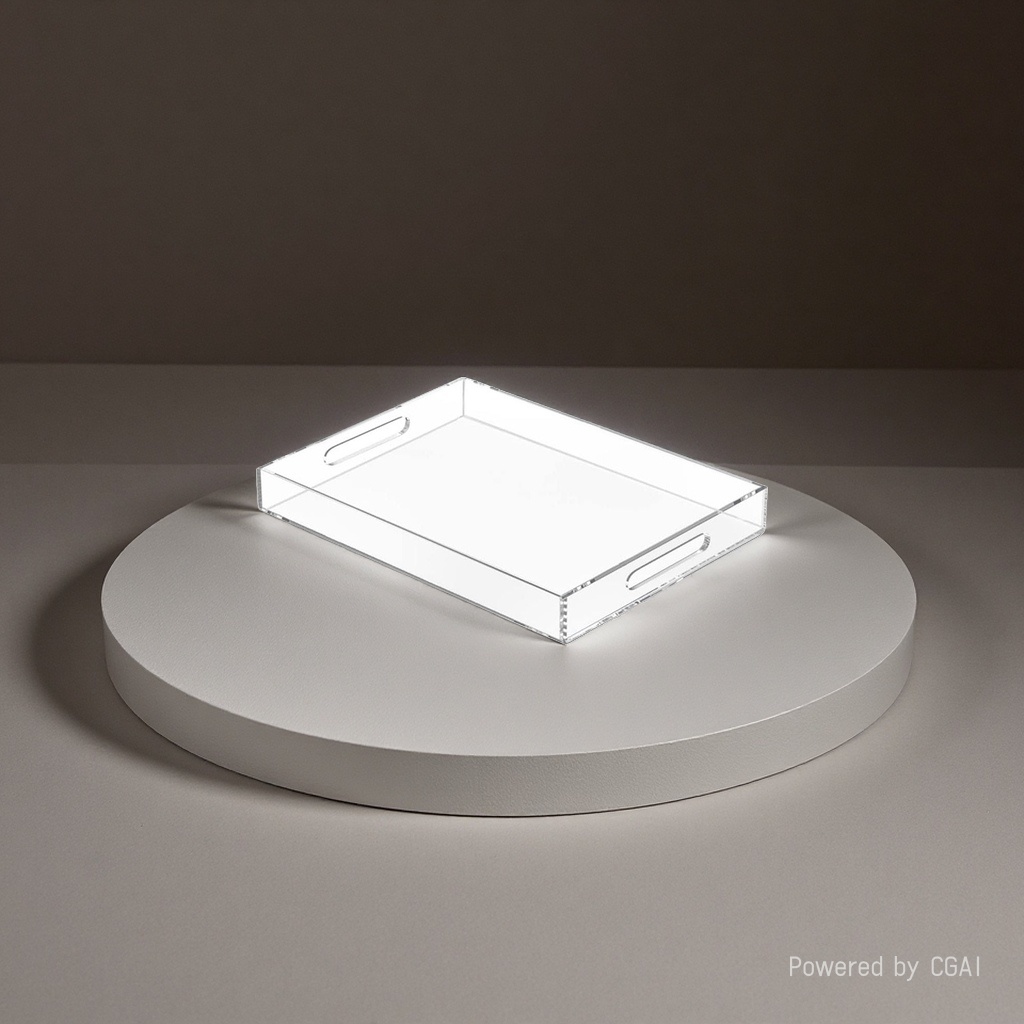 透明亚克力仿大理石纹托盘香炉摆件装饰盘子托盘